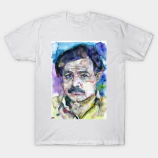 ERNEST HEMINGWAY watercolor portrait .3 T-Shirt